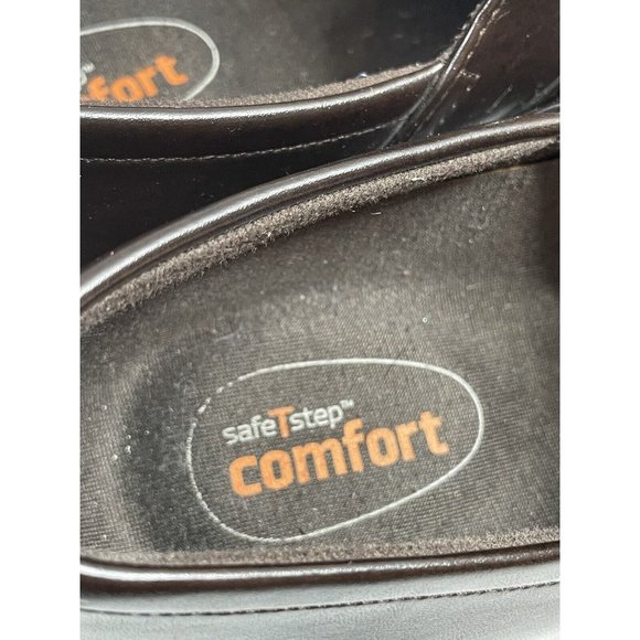 Safe T Step Women's Brown Faux Leather Slip Resistant Clogs Size 7 - Picture 3 of 4